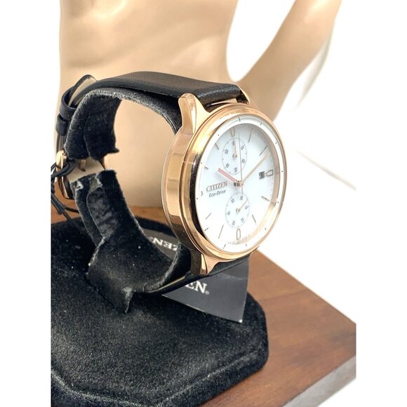 Citizen Women's Watch FB2003-05A Eco-Drive Chronograph White Dial Rose Gold 39mm - Picture 14 of 14